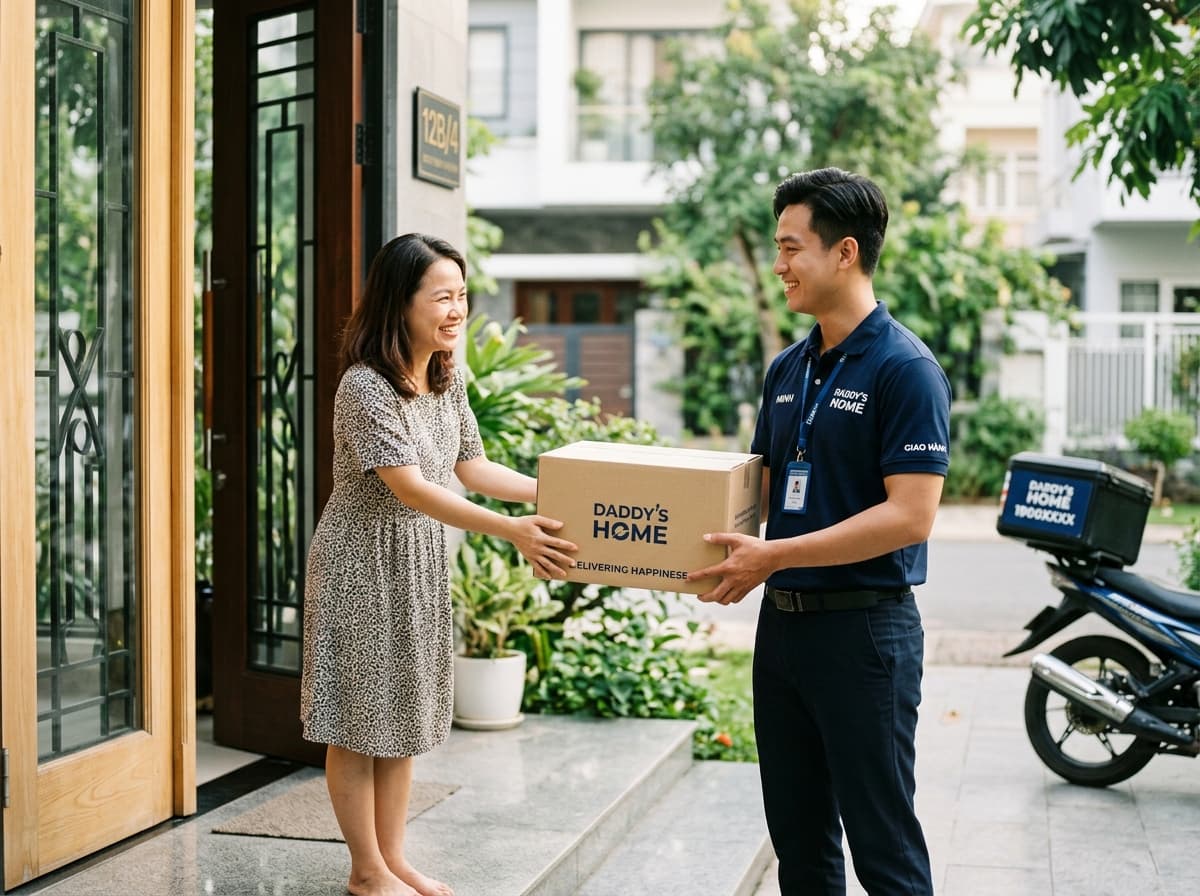 Bàn giao sản phẩm hoàn tất tận tay khách hàng