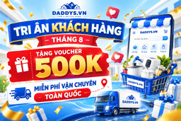 Chương trình tri ân khách hàng tháng 8: Tặng voucher 500k miễn phí vận chuyển toàn quốc
