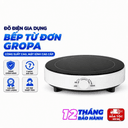 Bếp Từ Đơn GROPA Công Suất Cao – Mặt Kính Cao Cấp, Núm Vặn Điều Chỉnh