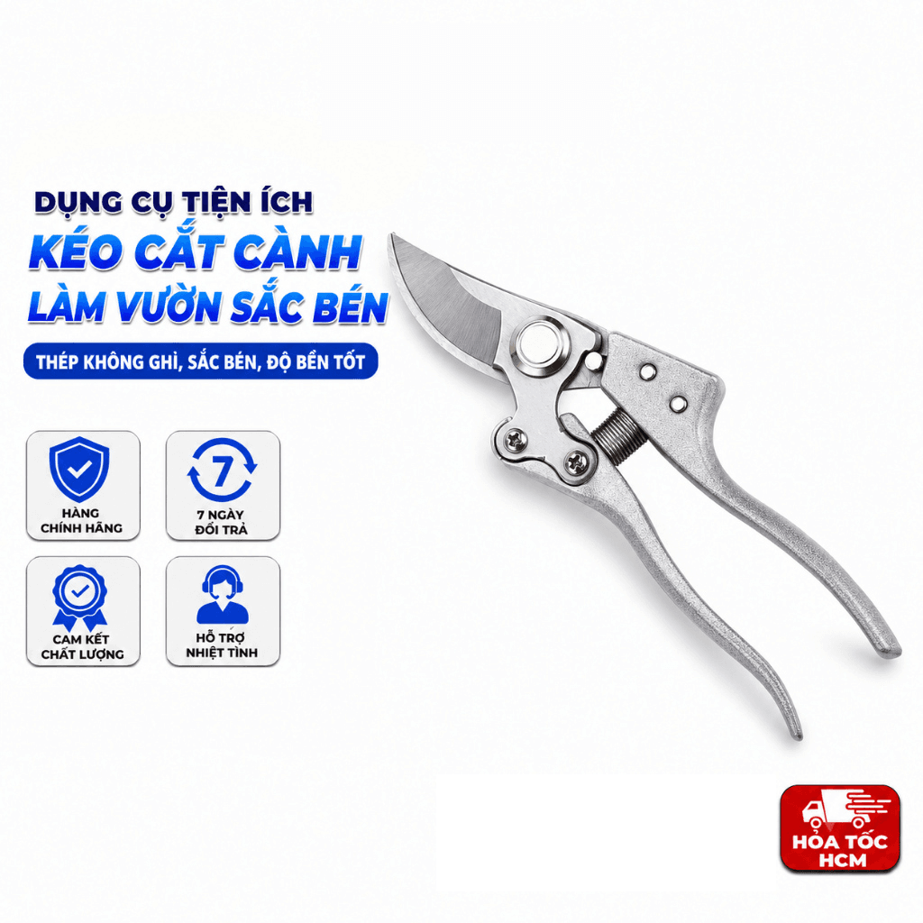 Kéo Cắt Cành SK5 Cao Cấp, Kéo Tỉa Cây Làm Vườn Sắc Bén Chuyên Dụng