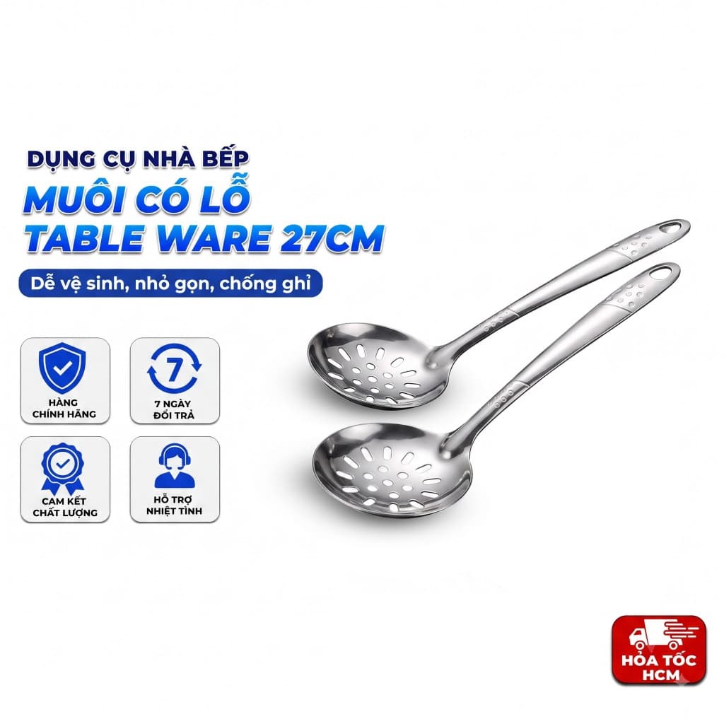 Vá Lỗ Table Ware 27cm, Muôi Vớt Thực Phẩm Nhà Bếp