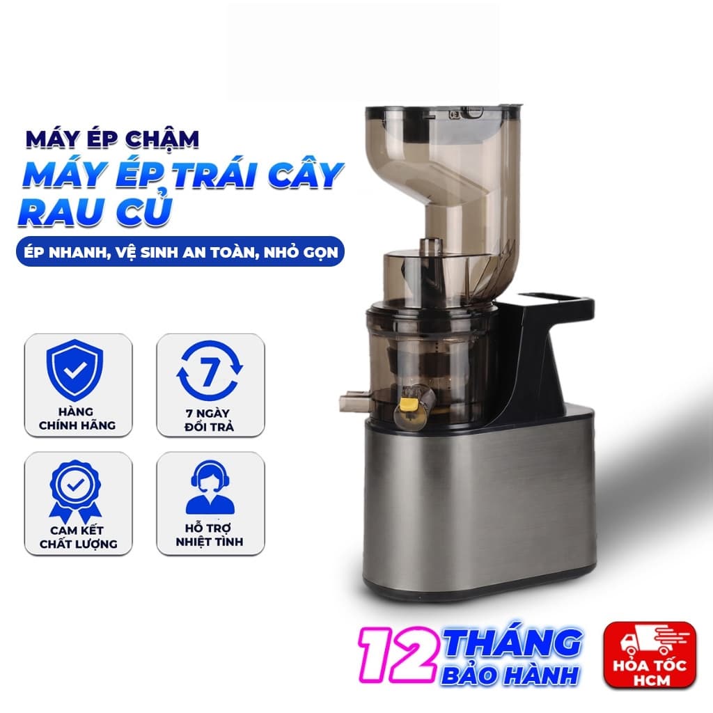 Máy Ép Chậm Slow Juicer SD, Máy Ép Trái Cây Rau Củ, Giữ Nước Ép Nguyên Chất