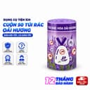 Cuộn 50 Túi Rác Oải Hương, Túi Đựng Rác Gia Đình Có Hương Thơm