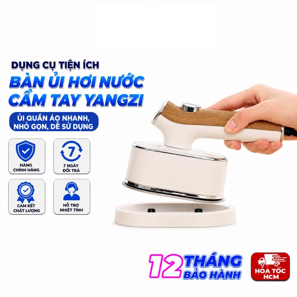 Bàn Ủi Quần Áo YANG ZI, Bàn Là Hơi Nước Cầm Tay Nhỏ Gọn Tiện Lợi