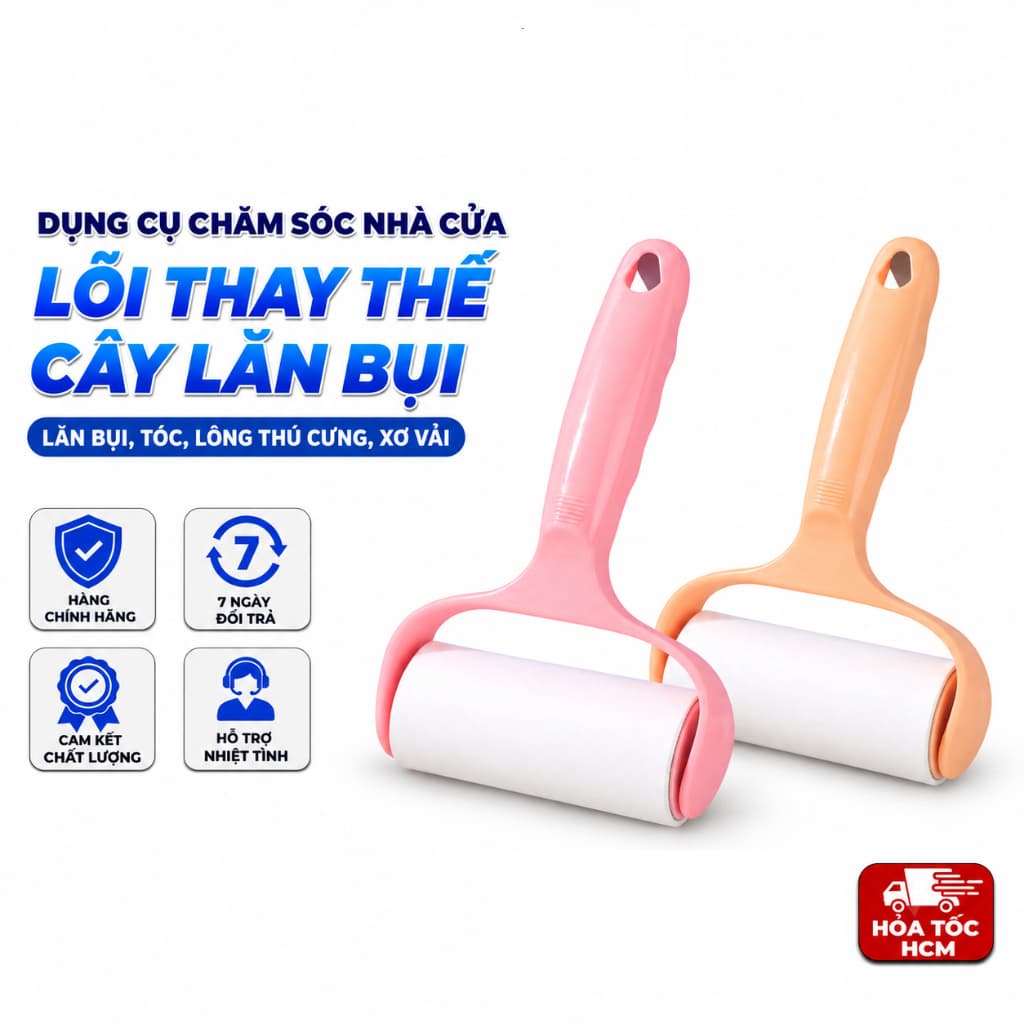 Set 2 Lõi Lăn Bụi 10cm 30 Tờ, Lõi Thay Thế Cây Lăn Bụi