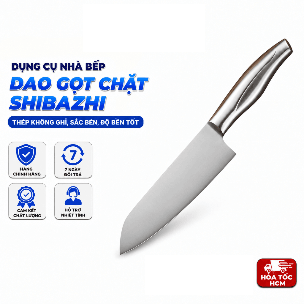 Dao Gọt SHIBAZHI Thép 4CR13 Cao Cấp