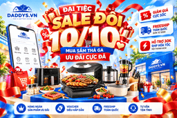 ĐẠI TIỆC SALE ĐÔI 10/10 – DADDY’S HOME TUNG ƯU ĐÃI KHỦNG, MUA SẮM THẢ GA!