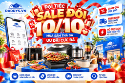 ĐẠI TIỆC SALE ĐÔI 10/10 – DADDY’S HOME TUNG ƯU ĐÃI KHỦNG, MUA SẮM THẢ GA!