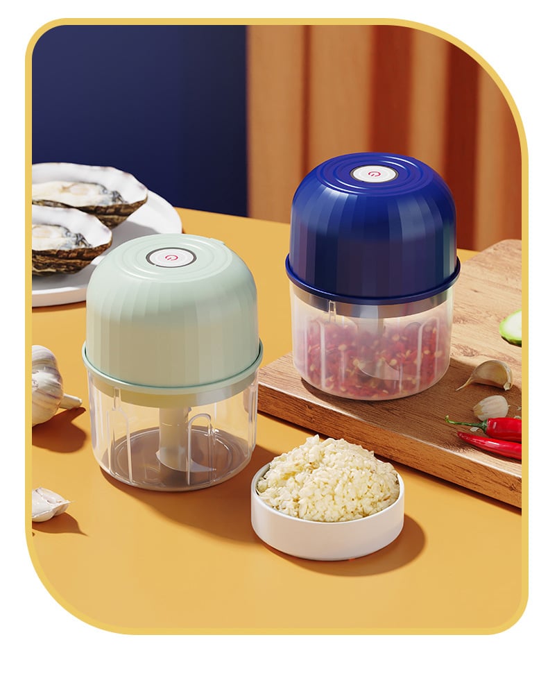 Máy Xay Tỏi Ớt Mini Sạc Type-C, Máy Xay Hành Tỏi Gừng Cầm Tay Đa Năng Tiện Lợi