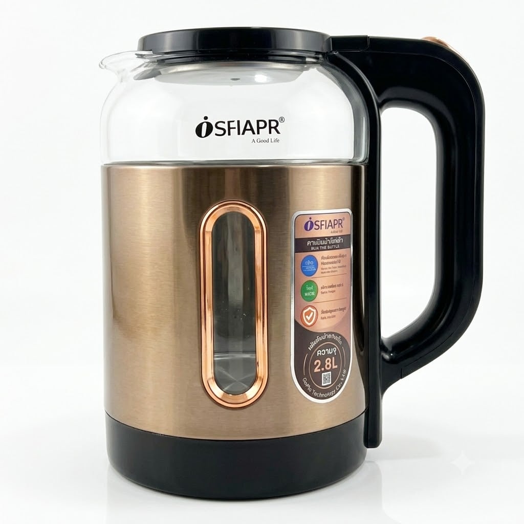 Ấm Siêu Tốc SFIAPR ST130, Bình Đun Nước Điện Nhanh Tiện Lợi Cho Gia Đình