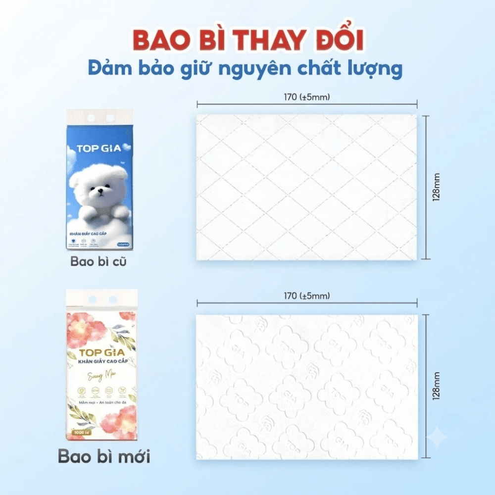 Khăn Giấy Rút Đáy Sương Mai TOPGIA 4 Lớp, Giấy Treo Tường Mềm Mịn Thấm Hút Tốt Dùng Gia Đình