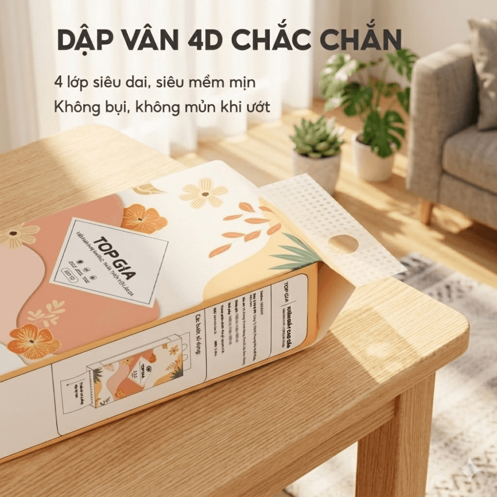 Giấy Vệ Sinh Rút Đáy Tiểu Hạ TOPGIA, Giấy Treo Tường Mềm Mịn Thấm Hút Tốt Dùng Cho Gia Đình