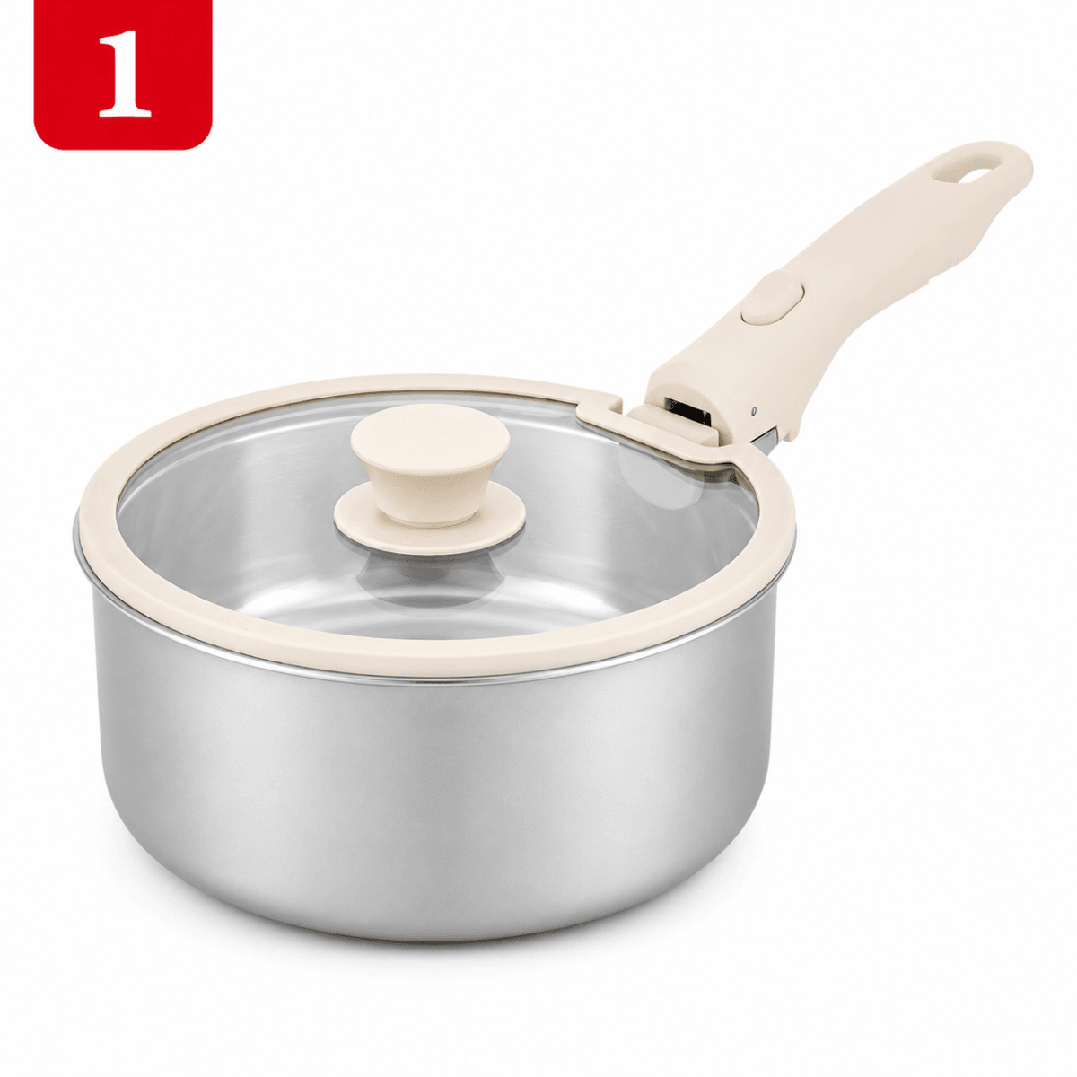Bộ Nồi Cán Rời CAROTE Inox 304, Siêu Dày, Bộ Nồi Chảo Đa Năng Nhà Bếp