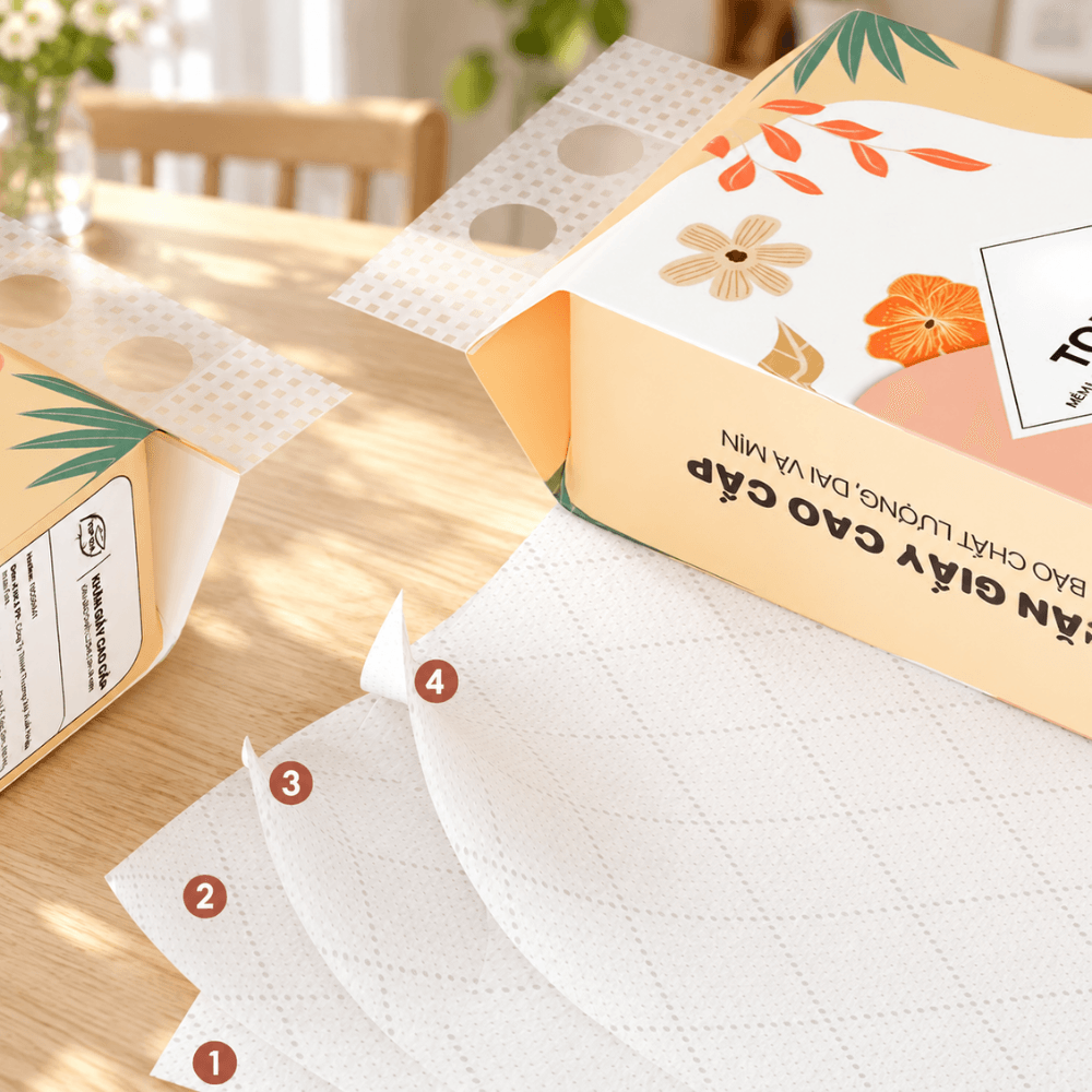 Giấy Vệ Sinh Rút Đáy Tiểu Hạ TOPGIA, Giấy Treo Tường Mềm Mịn Thấm Hút Tốt Dùng Cho Gia Đình