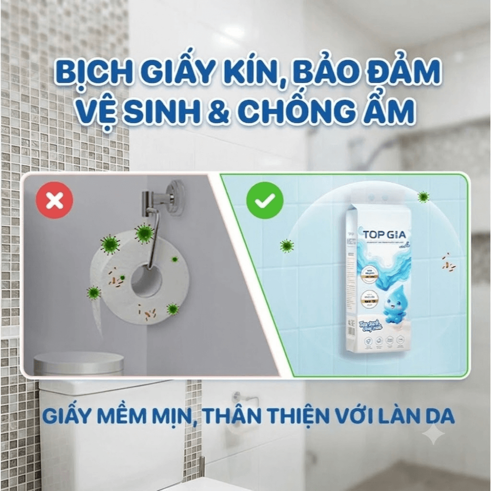 Giấy Vệ Sinh Tan Trong Nước MELTO, Giấy Cuộn Mềm Mịn Dễ Phân Rã Thấm Hút Tốt Dùng Cho Gia Đình