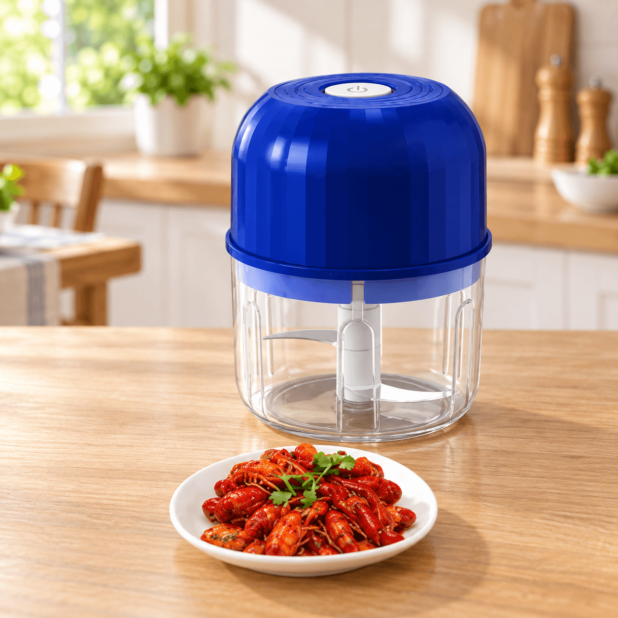 Máy Xay Tỏi Ớt Mini Sạc Type-C, Máy Xay Hành Tỏi Gừng Cầm Tay Đa Năng Tiện Lợi