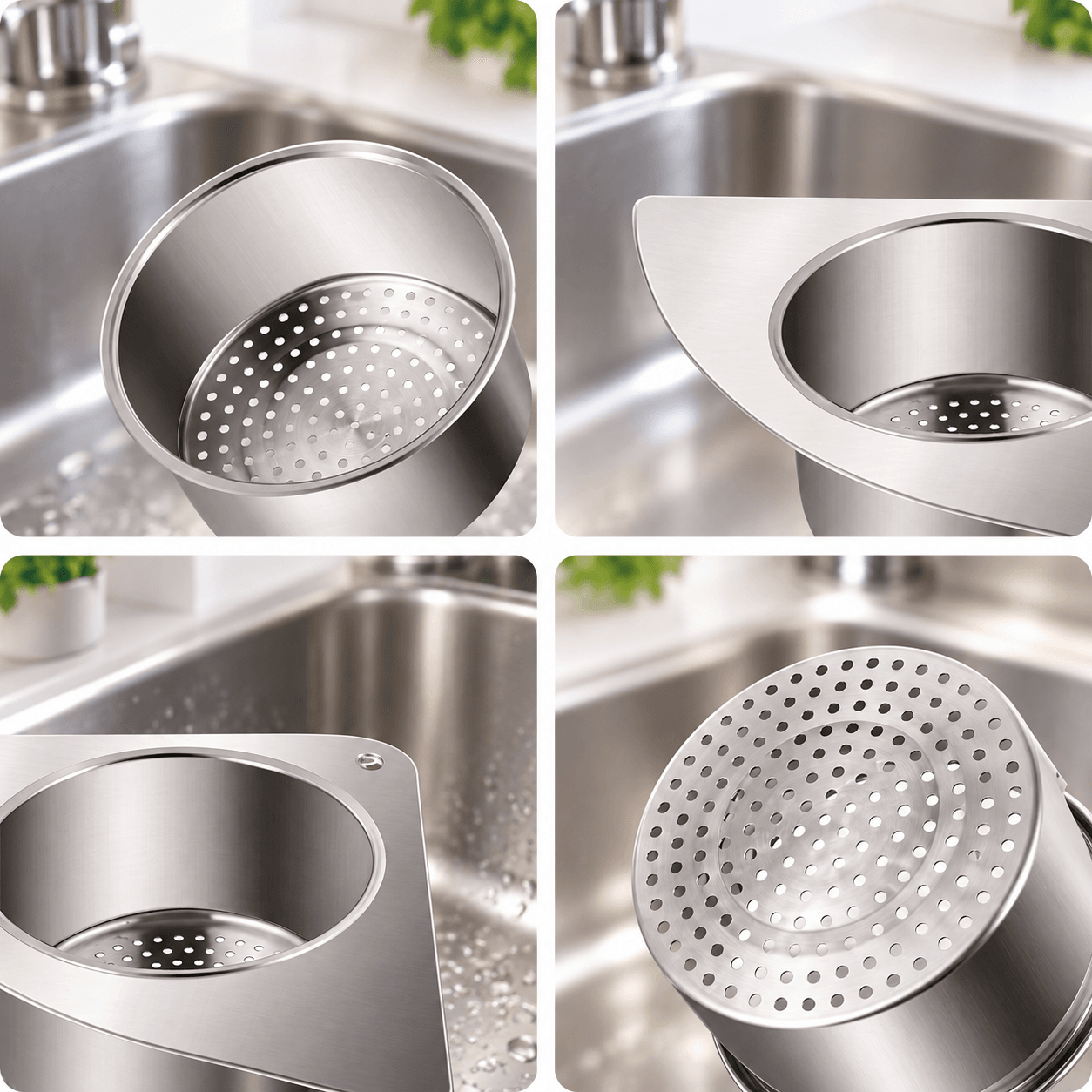 Giỏ Lọc Rác Inox Thiên Nga, Giỏ Lọc Rác Bồn Rửa Chén