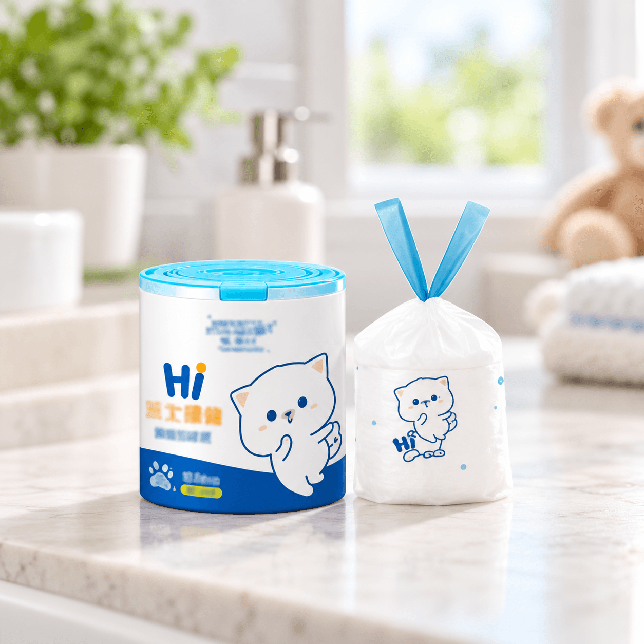 Cuộn Túi Rác Hoạt Hình Minaier, Túi Đựng Rác Gia Đình Tiện Lợi
