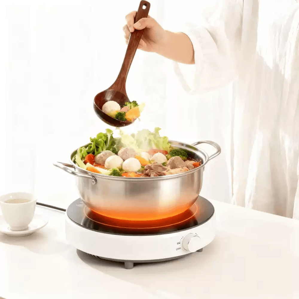 Bếp Từ Đơn GROPA Công Suất Cao – Mặt Kính Cao Cấp, Núm Vặn Điều Chỉnh