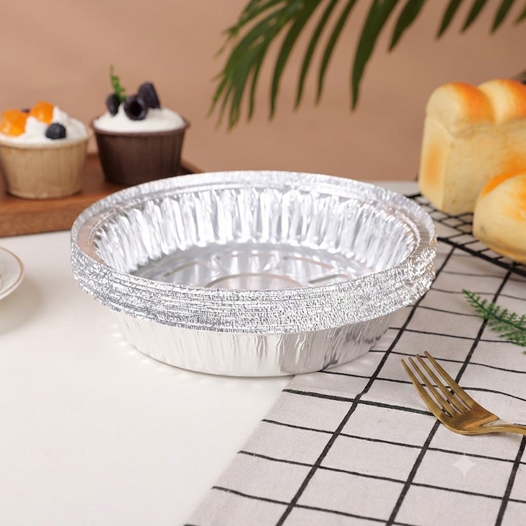 Dĩa Bạc Nồi Chiên Không Dầu 18cm, Khay Giấy Bạc Lót Nồi Chiên