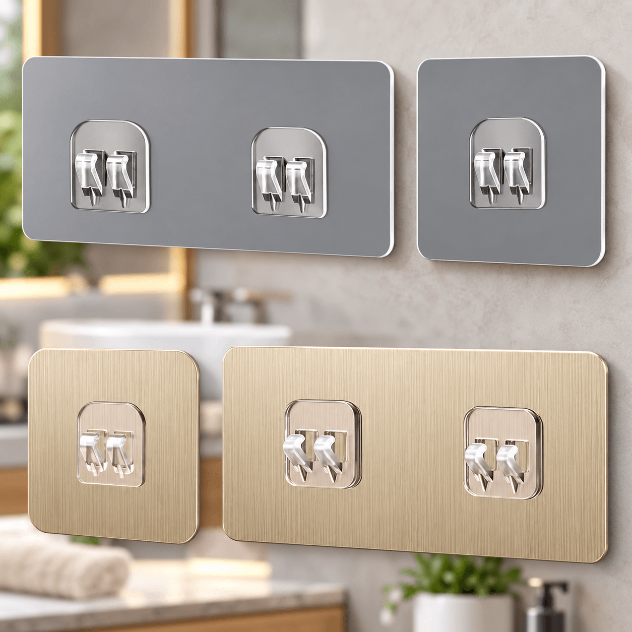 Miếng Dán Kệ Đôi, Miếng Dán Cố Định Kệ Không Khoan Tường