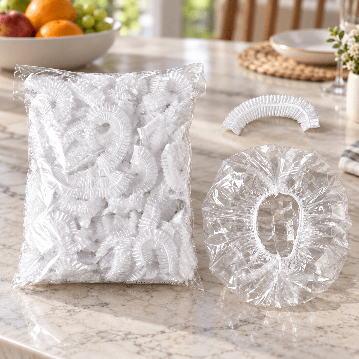 Set 100 Túi Màng Bọc Thực Phẩm Hình Gấu POPPULAR, Túi Bảo Quản Thực Phẩm Tiện Lợi