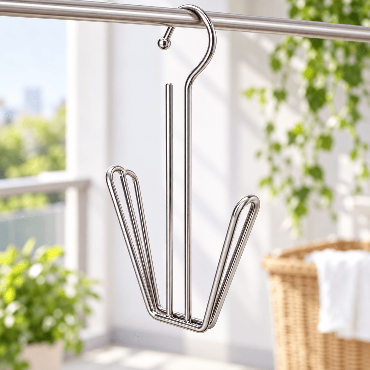 Móc Phơi Giày Dép Inox, Giá Treo Giày Dép Tiết Kiệm Không Gian