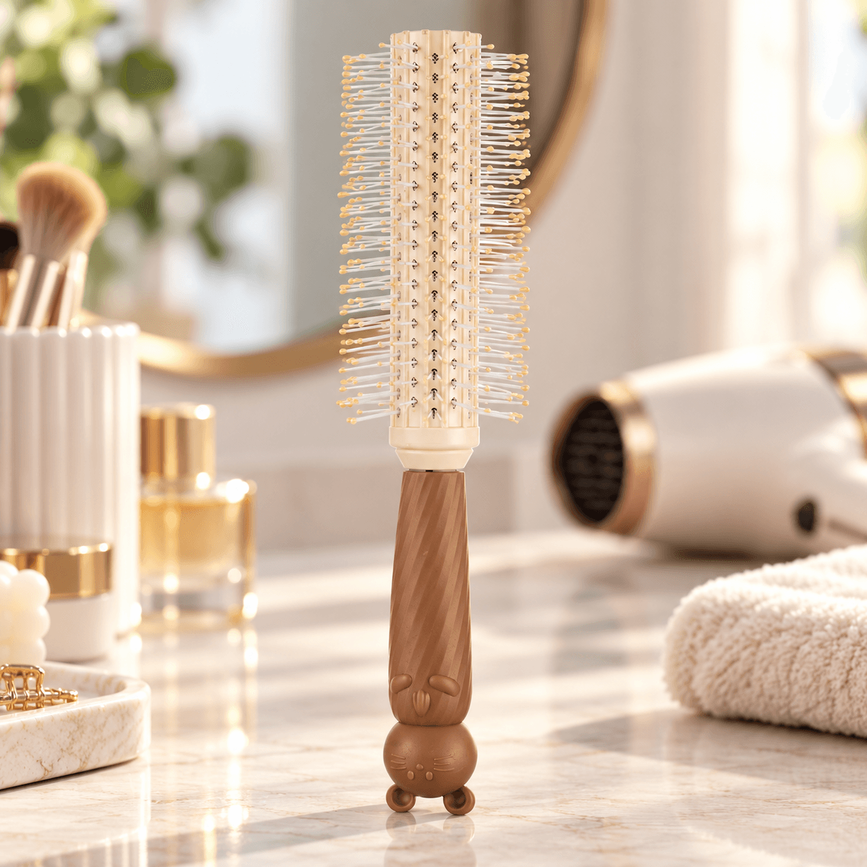 Bộ Lược Gấu 4 Món, Bộ Lược Chải Tóc Tạo Kiểu Tiện Lợi