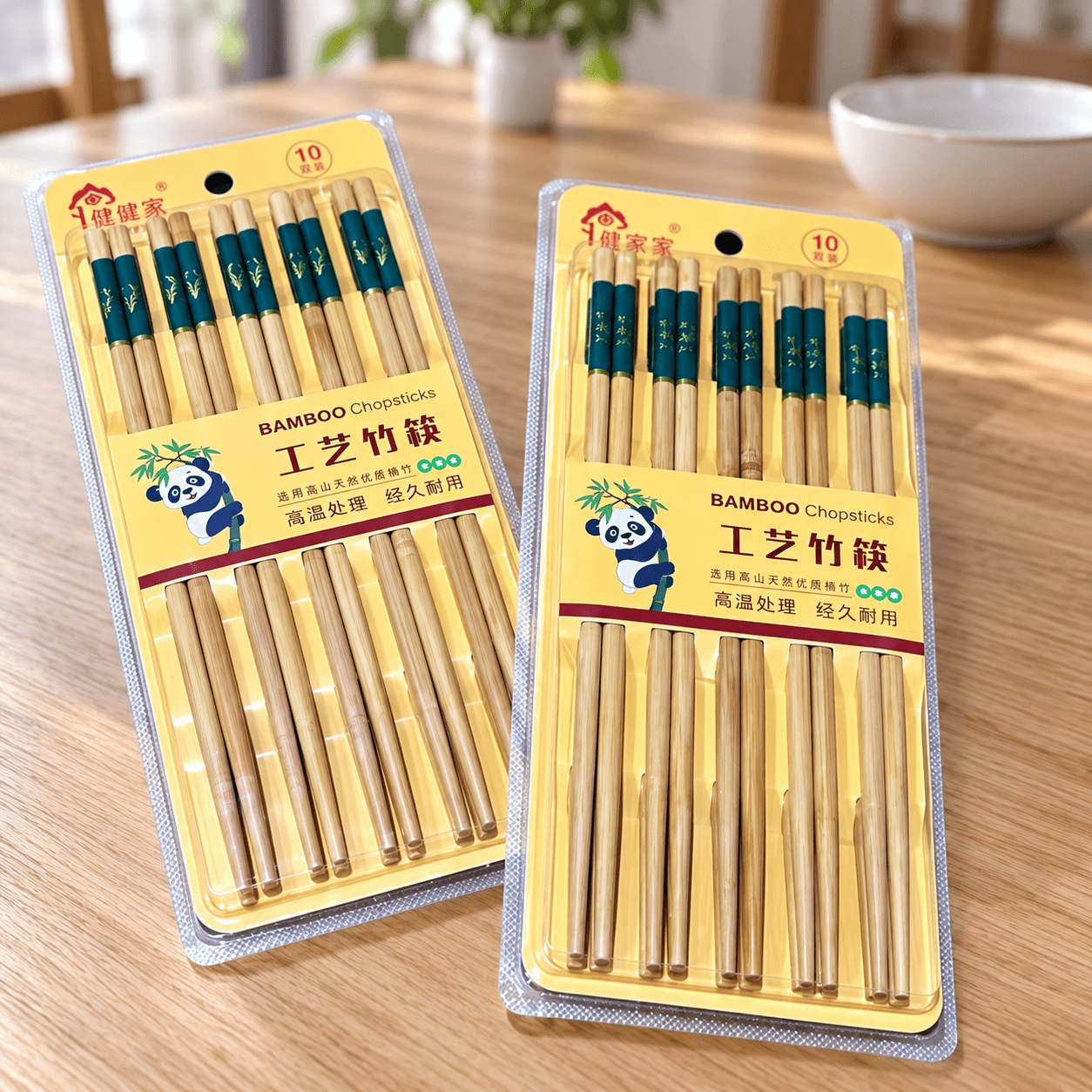 Vỉ 10 Đôi Đũa Tre, Đũa Ăn Gia Đình Tiện Lợi