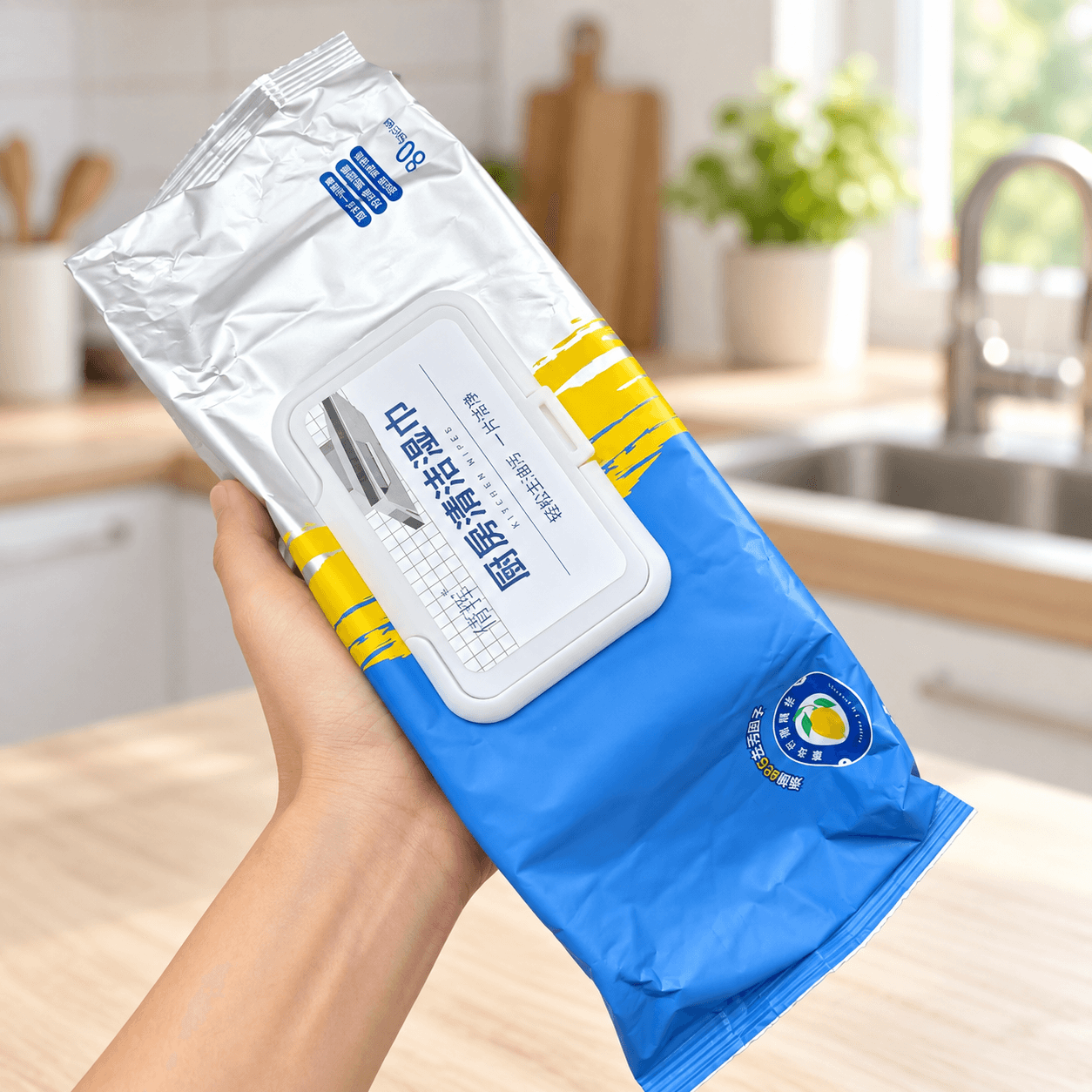 Hộp Khăn Lau Bếp 80 Tờ, Khăn Lau Đa Năng Dùng Cho Nhà Bếp