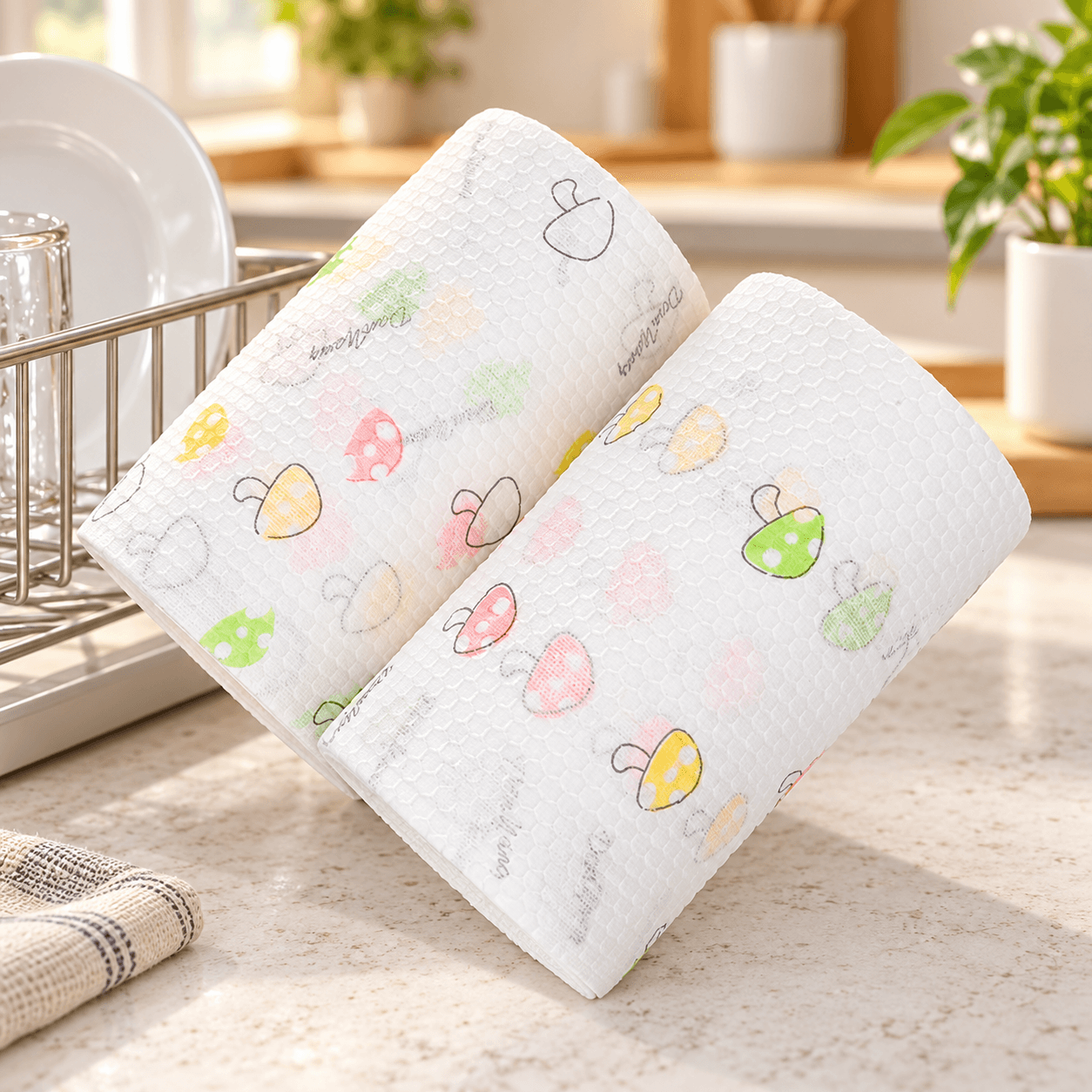 Cuộn Giấy Lau Bếp Đa Năng 20cm 40 Tờ, Giấy Lau Dầu Mỡ Nhà Bếp