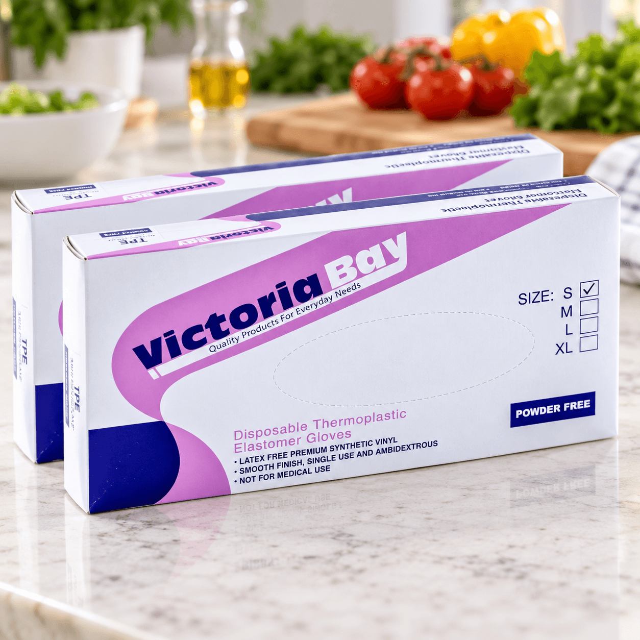 Găng Tay Cao Su VictoriaBay Size L, Găng Tay Rửa Chén Vệ Sinh Gia Dụng