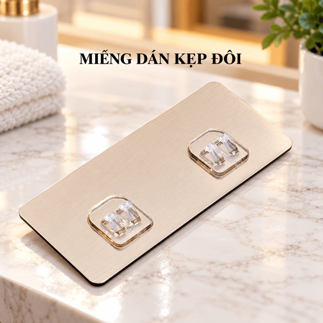 Miếng Dán Kệ Đôi, Miếng Dán Cố Định Kệ Không Khoan Tường