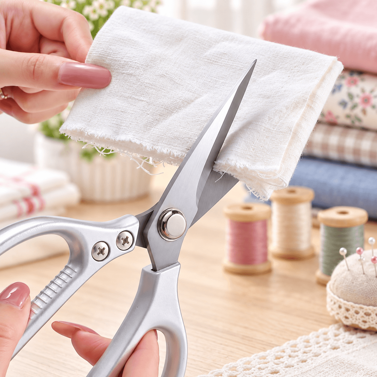 Kéo Nhật SK5 Đa Năng, Kéo Gia Dụng Lưỡi Thép SK5 Sắc Bén, Chính Hãng