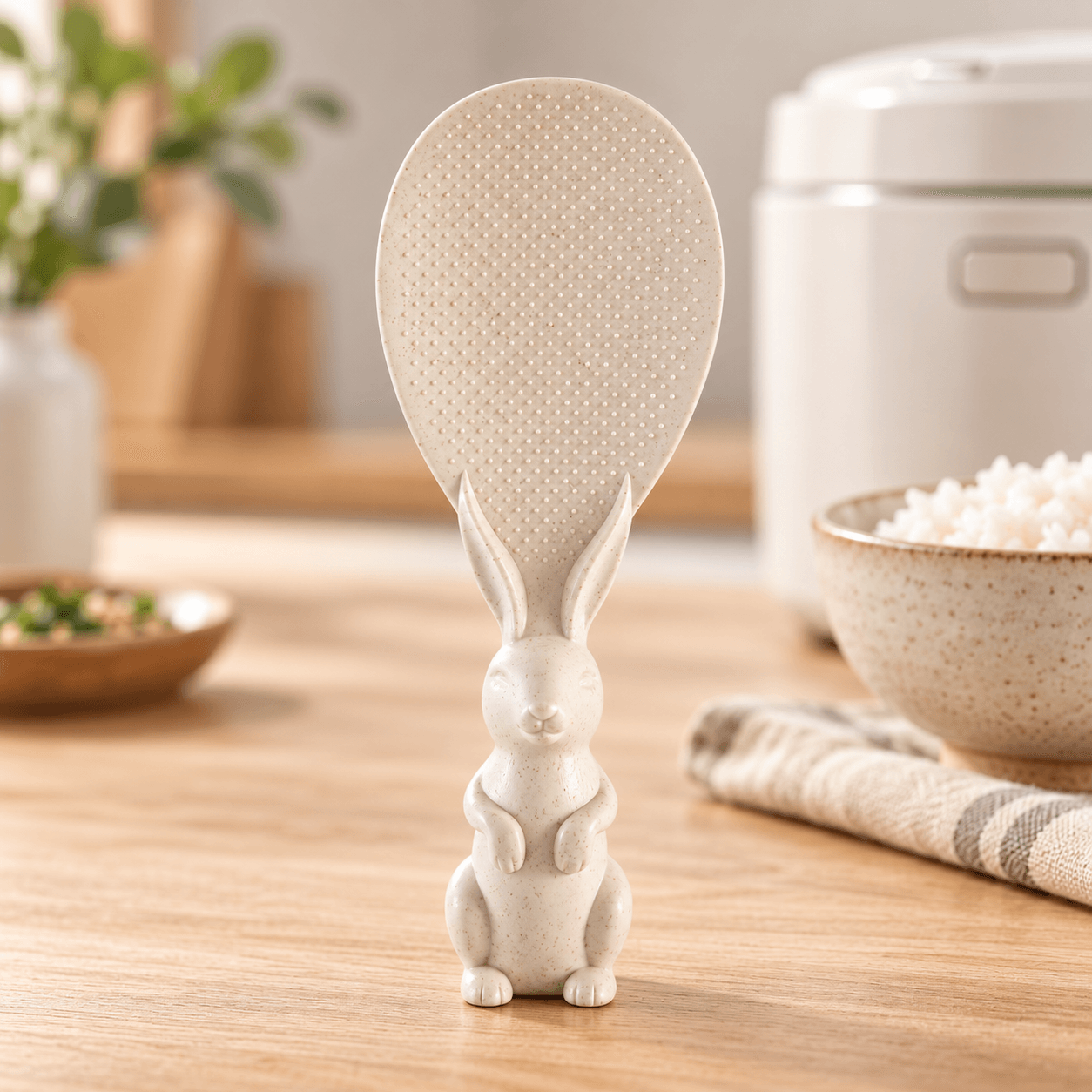 Muỗng Xới Cơm Hình Thỏ, Muôi Xới Cơm Nhà Bếp Dễ Thương