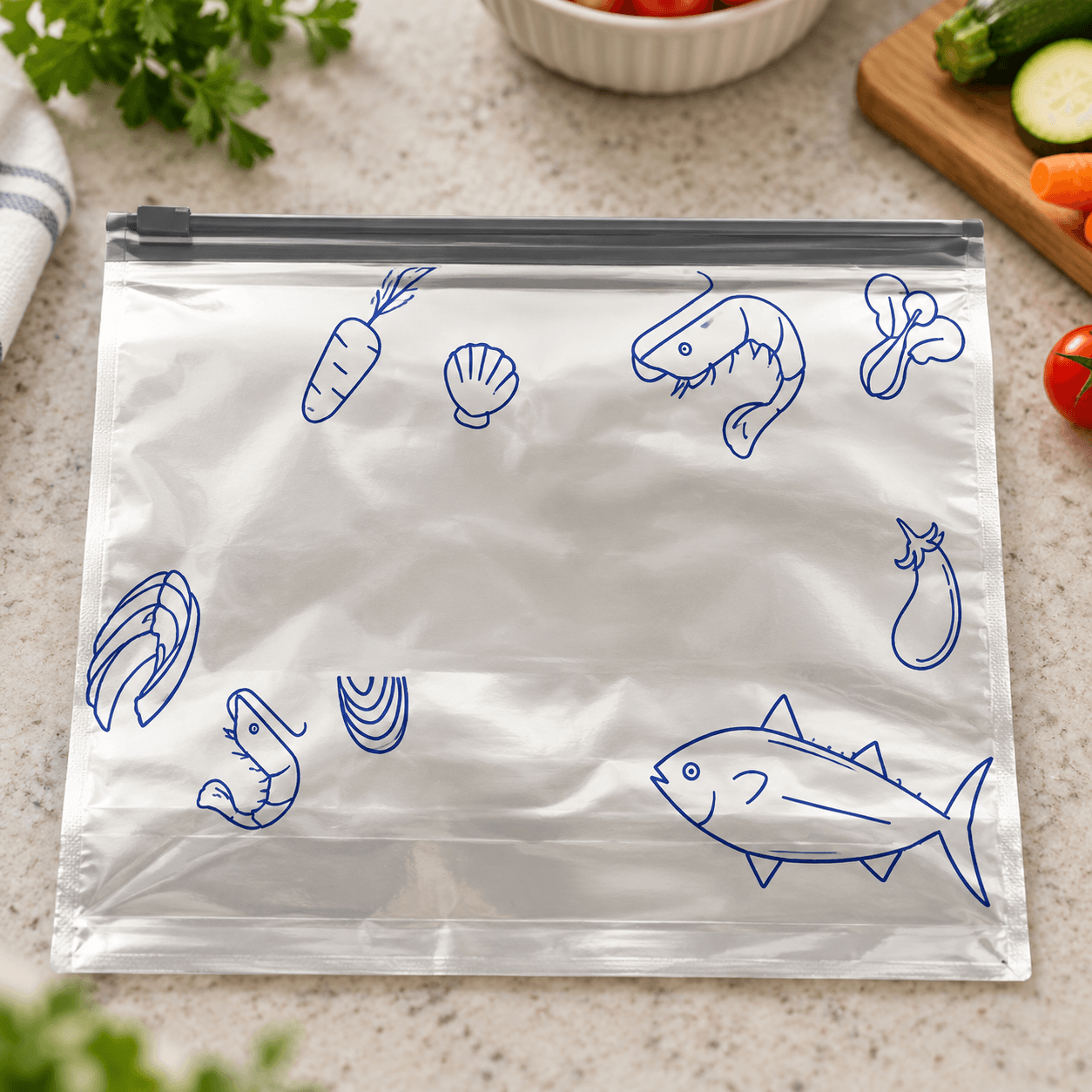 Set 10 Túi Zip Bạc 13x20cm Size Nhỏ, Túi Bảo Quản Thực Phẩm
