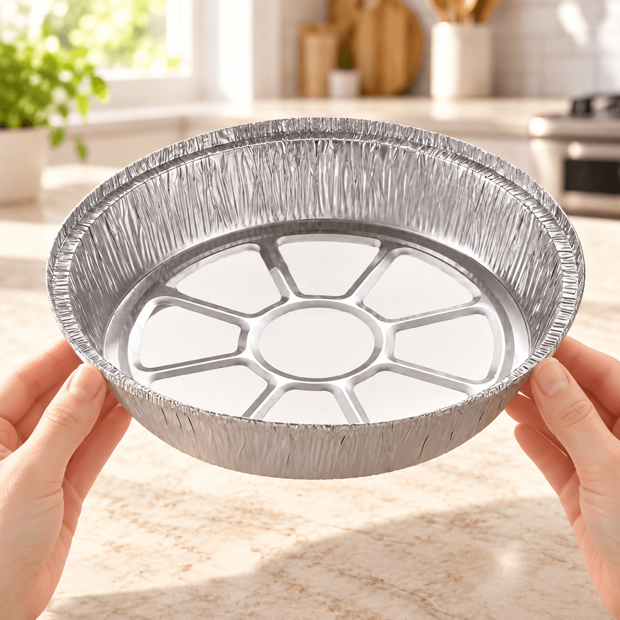 Dĩa Bạc Nồi Chiên Không Dầu 22cm, Khay Giấy Bạc Lót Nồi Chiên