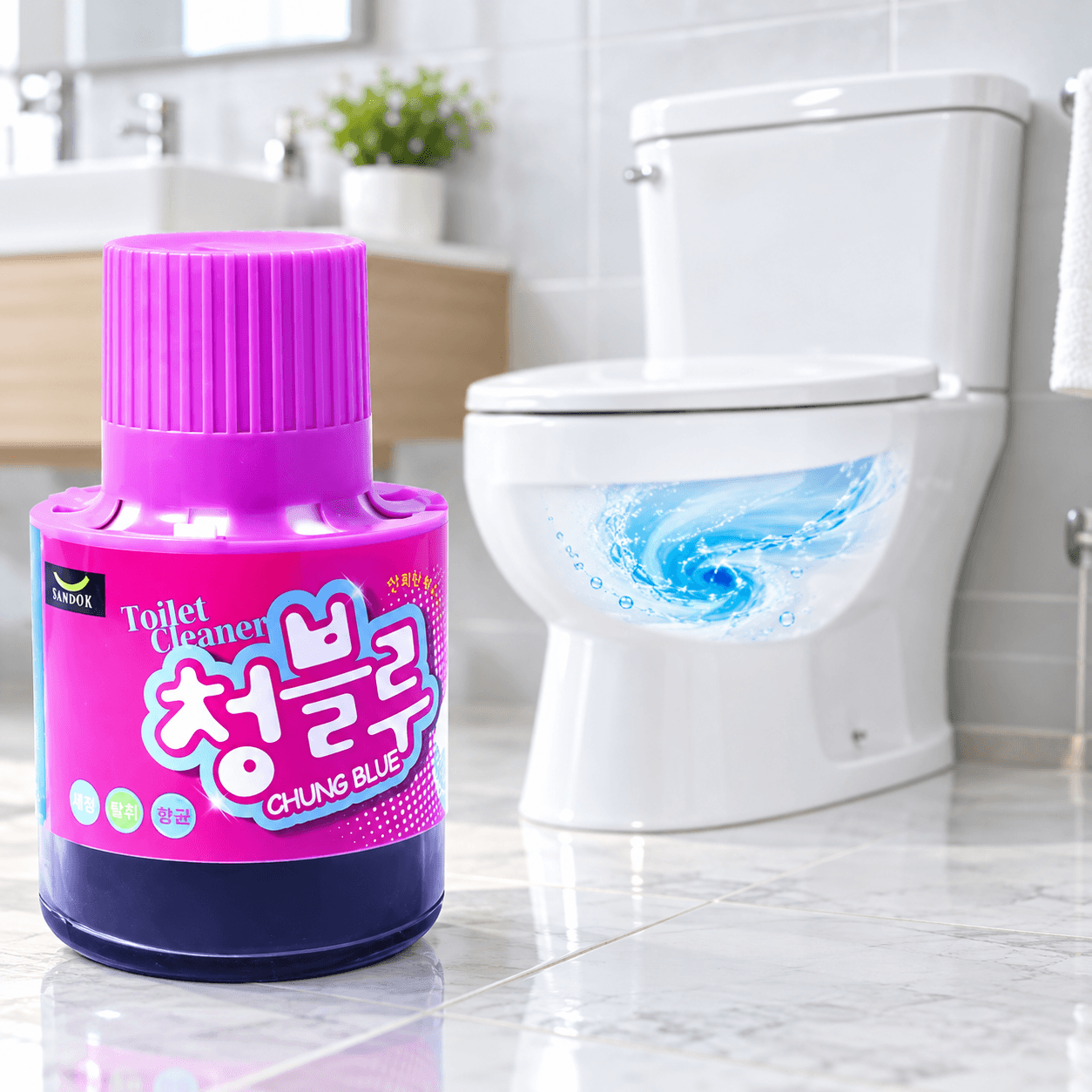 Chai Thả Bồn Cầu Hàn Quốc, Chai Vệ Sinh Bồn Cầu Khử Mùi Tiện Lợi