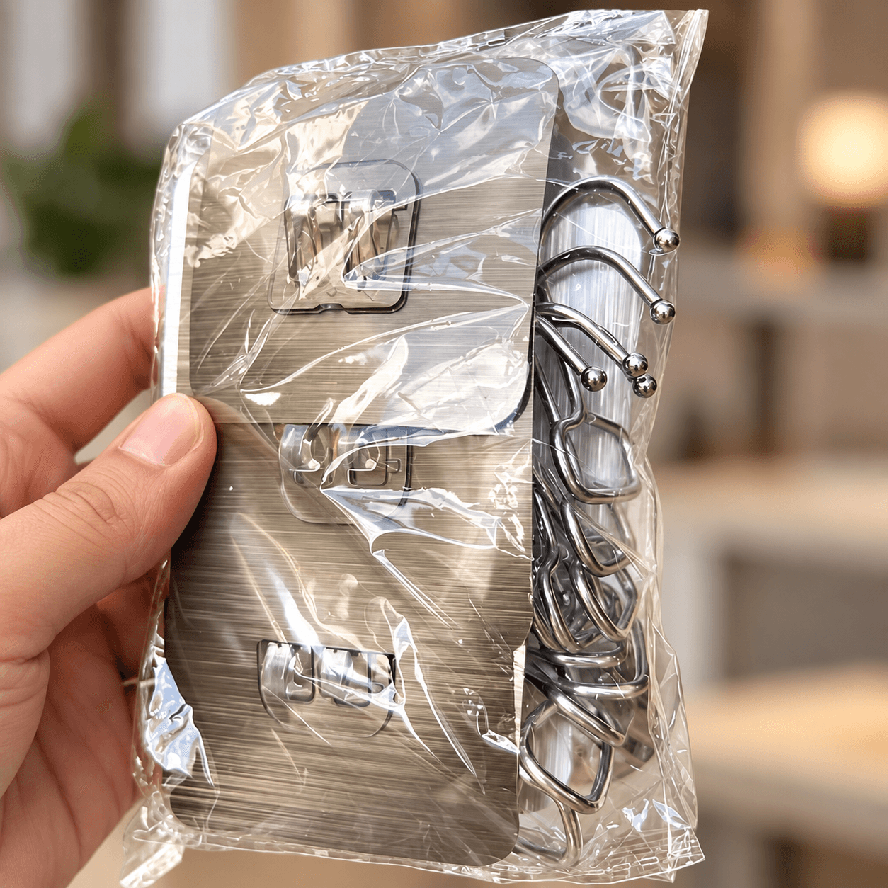 Miếng Dán Tường Móc Inox, Miếng Dán Thay Thế Cho Móc Treo Đồ