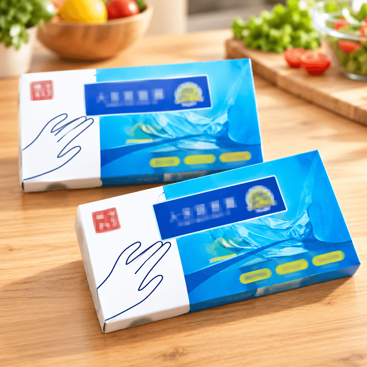 Hộp 200 Găng Tay Nilon, Găng Tay Dùng Một Lần Đa Năng