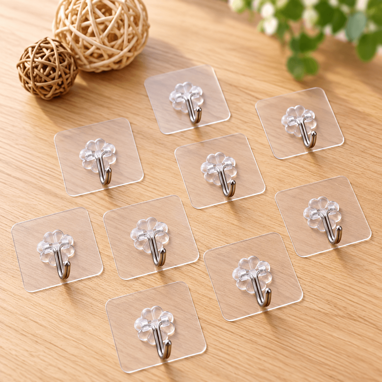 Móc Dán Tường Đa Năng, Móc Treo Đồ Không Khoan Tường Tiện Lợi