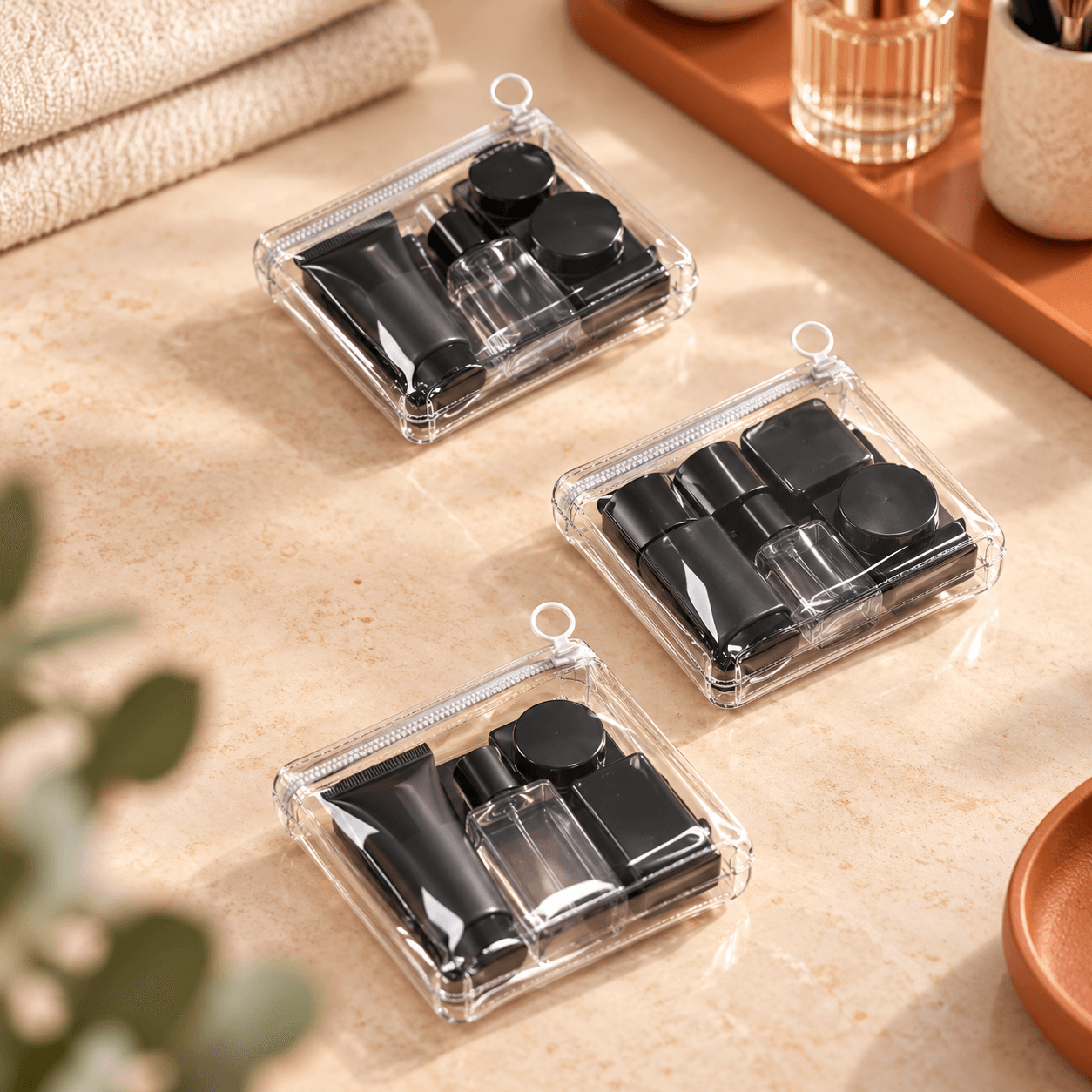 Bộ Chiết Mỹ Phẩm 7 Món, Bộ Chai Lọ Chiết Du Lịch Tiện Lợi