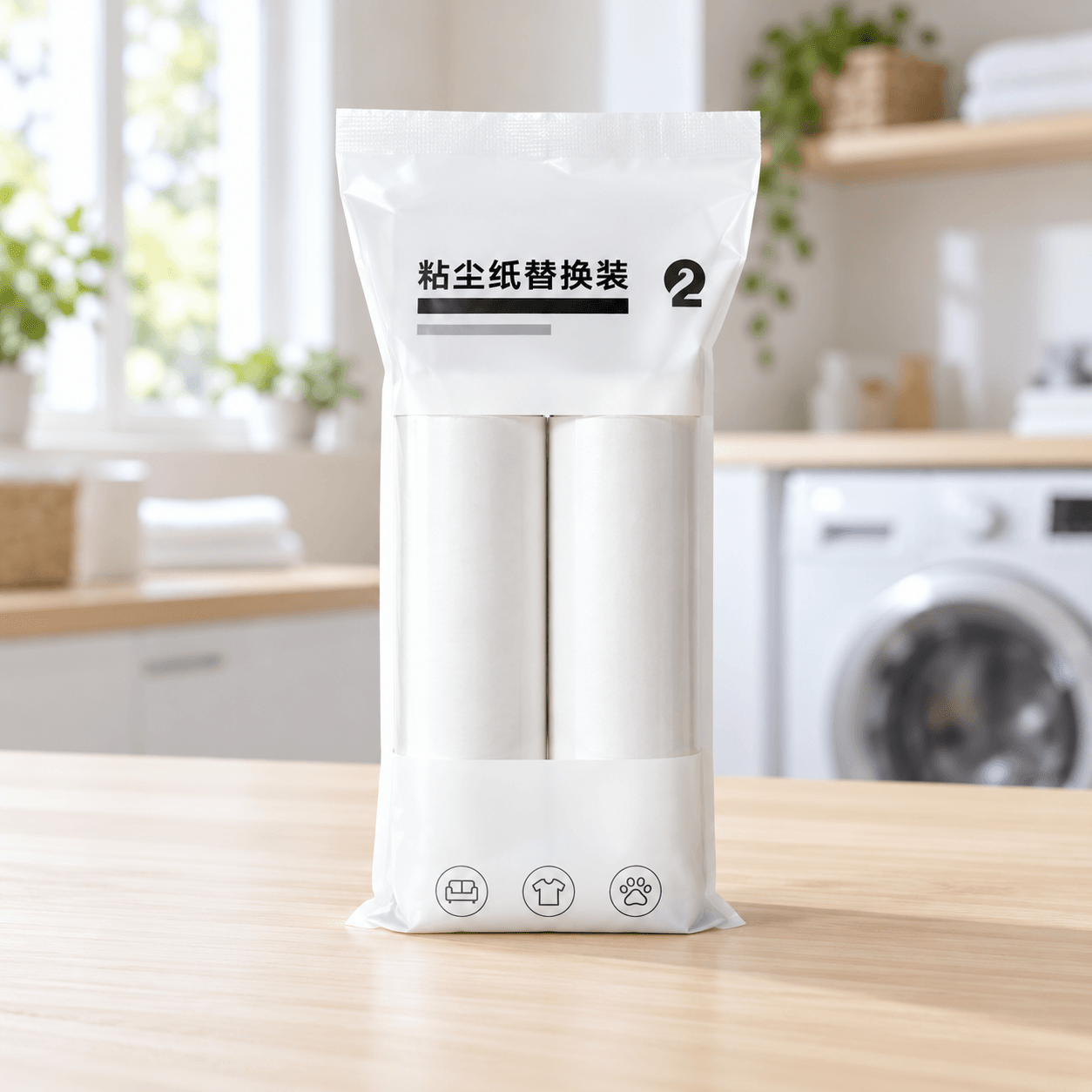 Set 2 Lõi Lăn Bụi 16cm, Lõi Thay Thế Cây Lăn Bụi