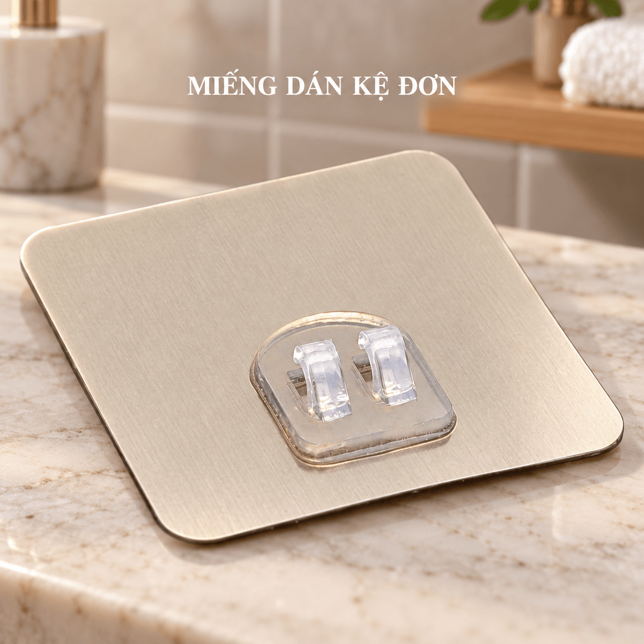 Miếng Dán Kệ Đơn, Miếng Dán Cố Định Kệ Không Khoan Tường