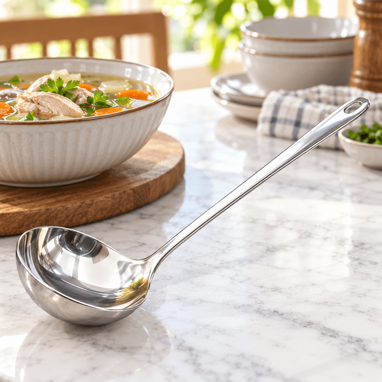Vá Canh Table Ware 27cm, Muôi Múc Canh Nhà Bếp
