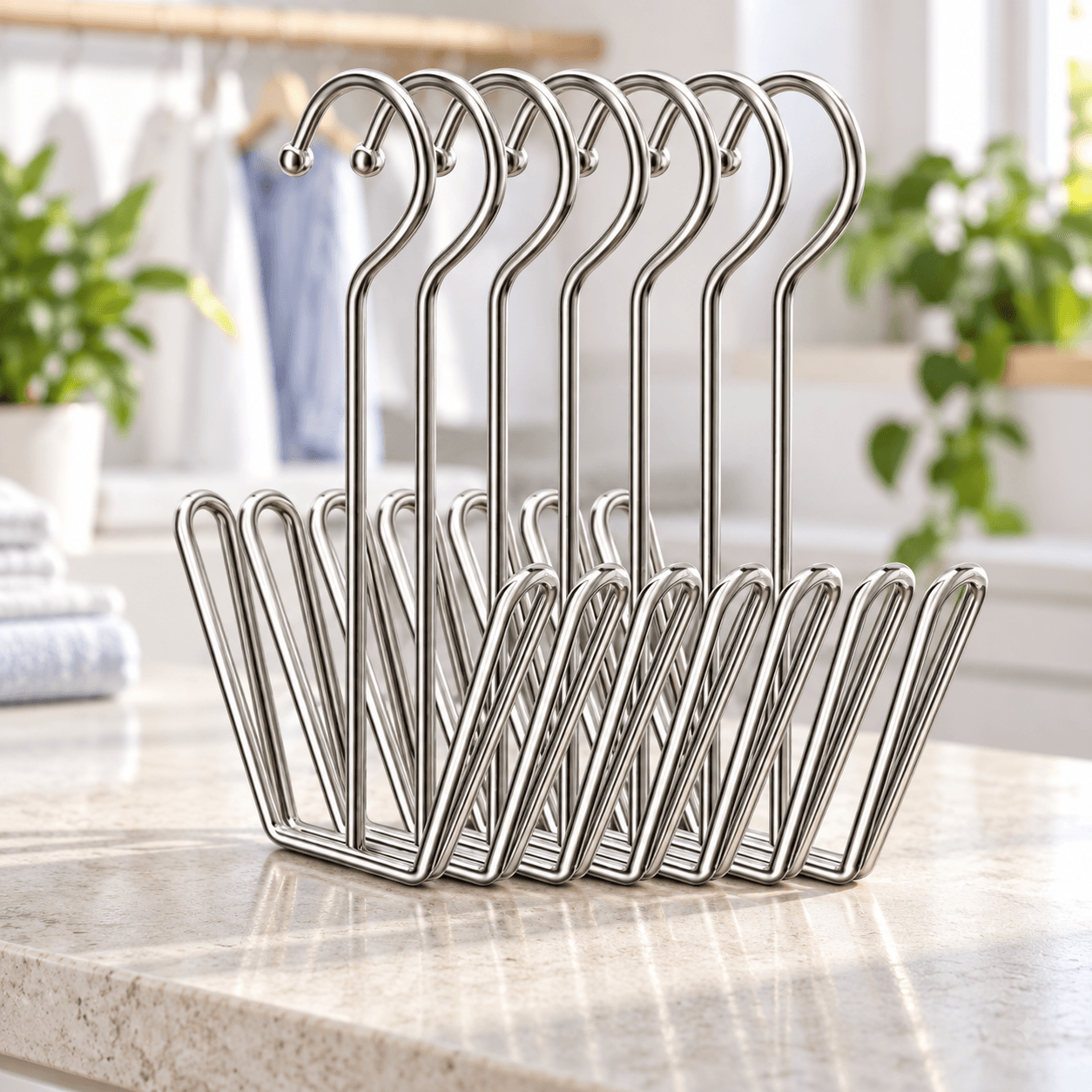 Móc Phơi Giày Dép Inox, Giá Treo Giày Dép Tiết Kiệm Không Gian
