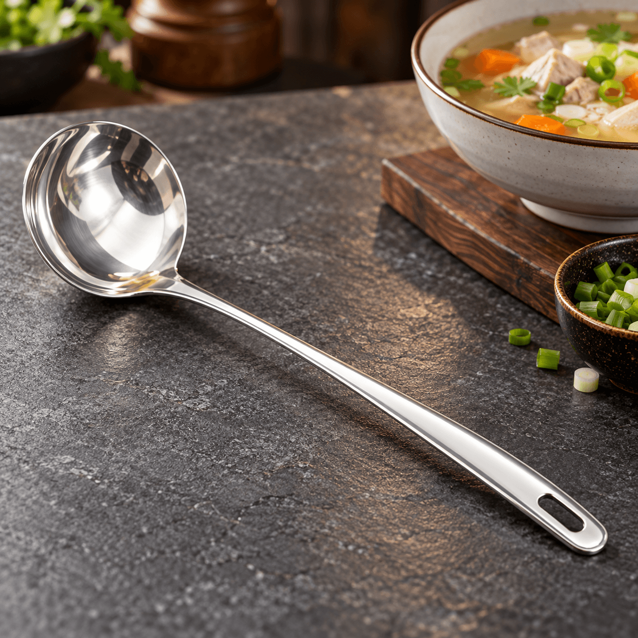 Vá Canh Table Ware 27cm, Muôi Múc Canh Nhà Bếp