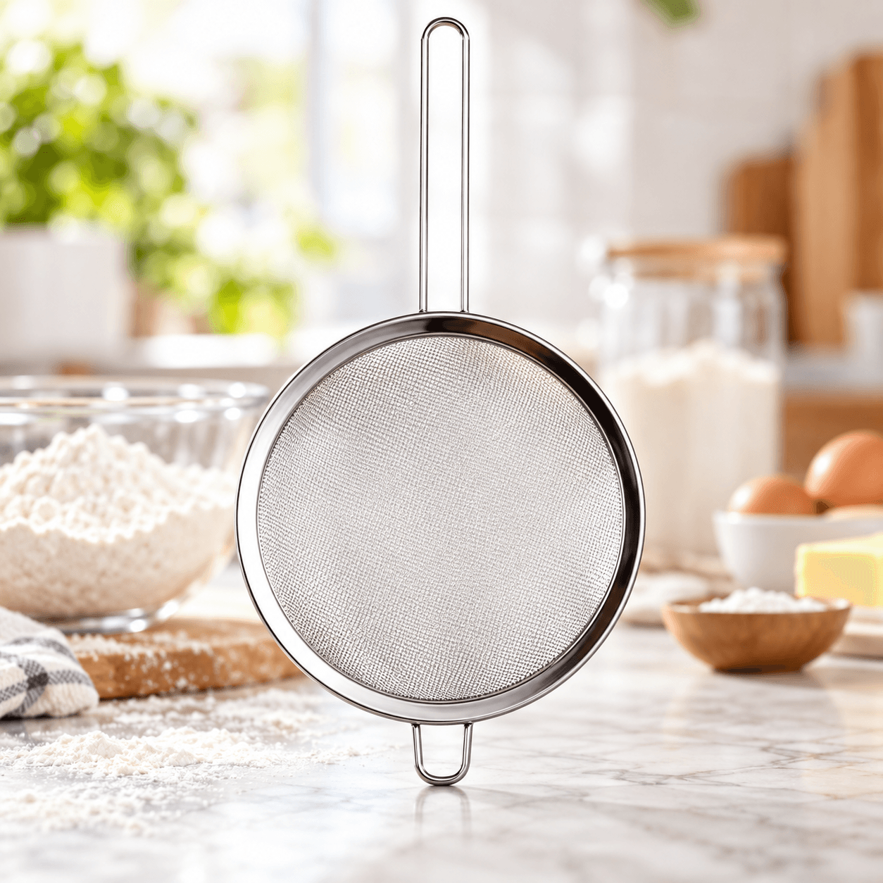 Rây Lọc Inox 12cm, Rây Lọc Thực Phẩm Nhà Bếp Đa Năng
