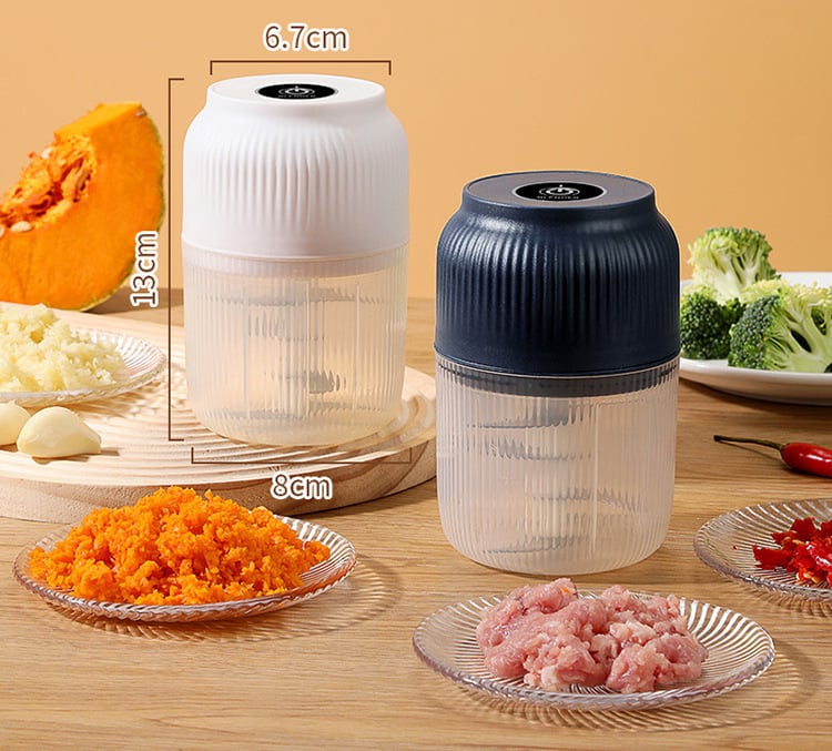 Máy Xay Tỏi Ớt Mini Sạc Type-C, Máy Xay Hành Tỏi Gừng Cầm Tay Đa Năng Tiện Lợi