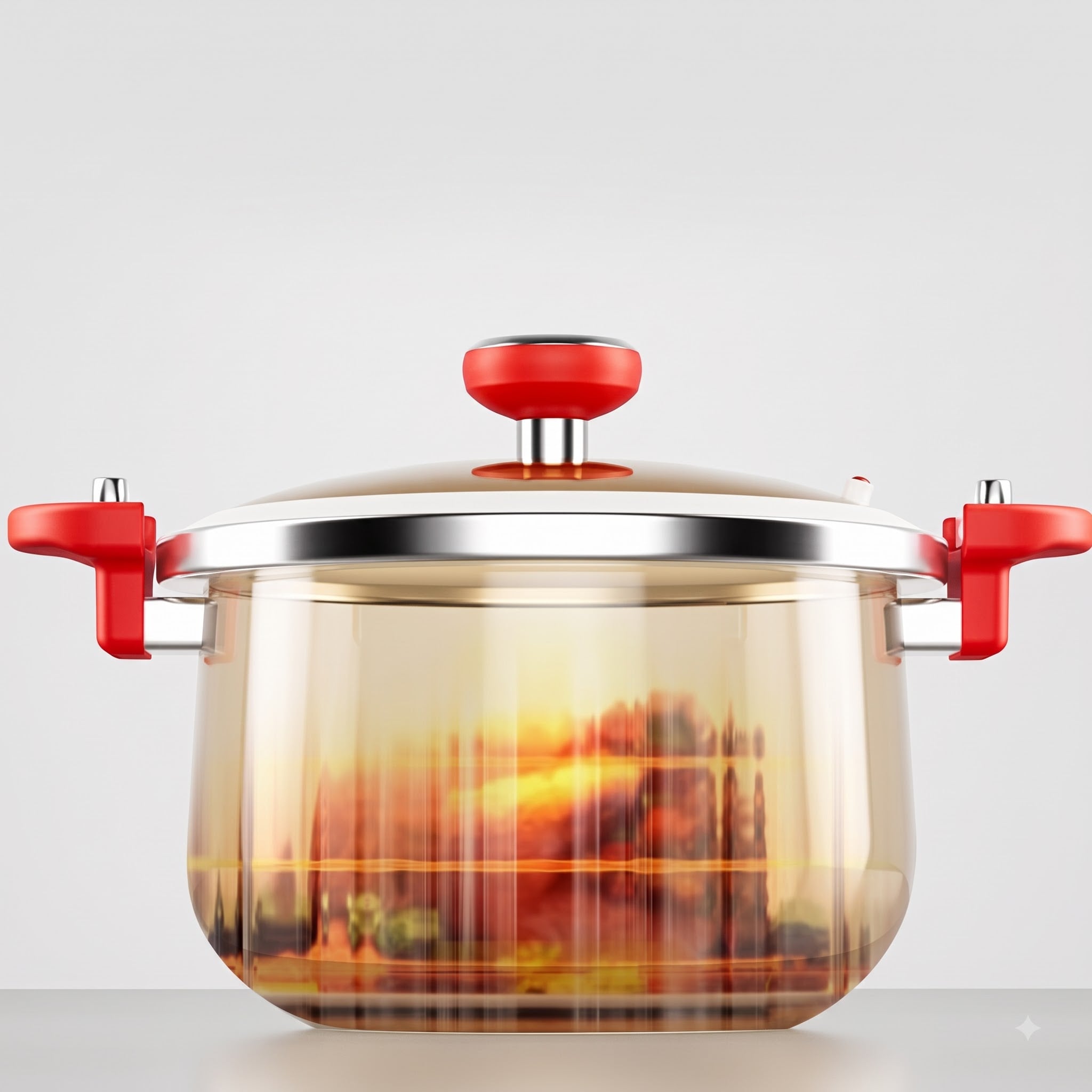 Nồi Áp Suất Chef Han Titanium Crystal Cao Cấp, Nồi Hầm Đa Năng Nấu Nhanh Tiện Lợi